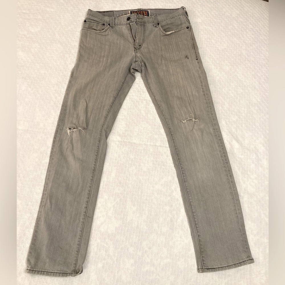 Levi’s 511 skinny jeans, gray, 33x32